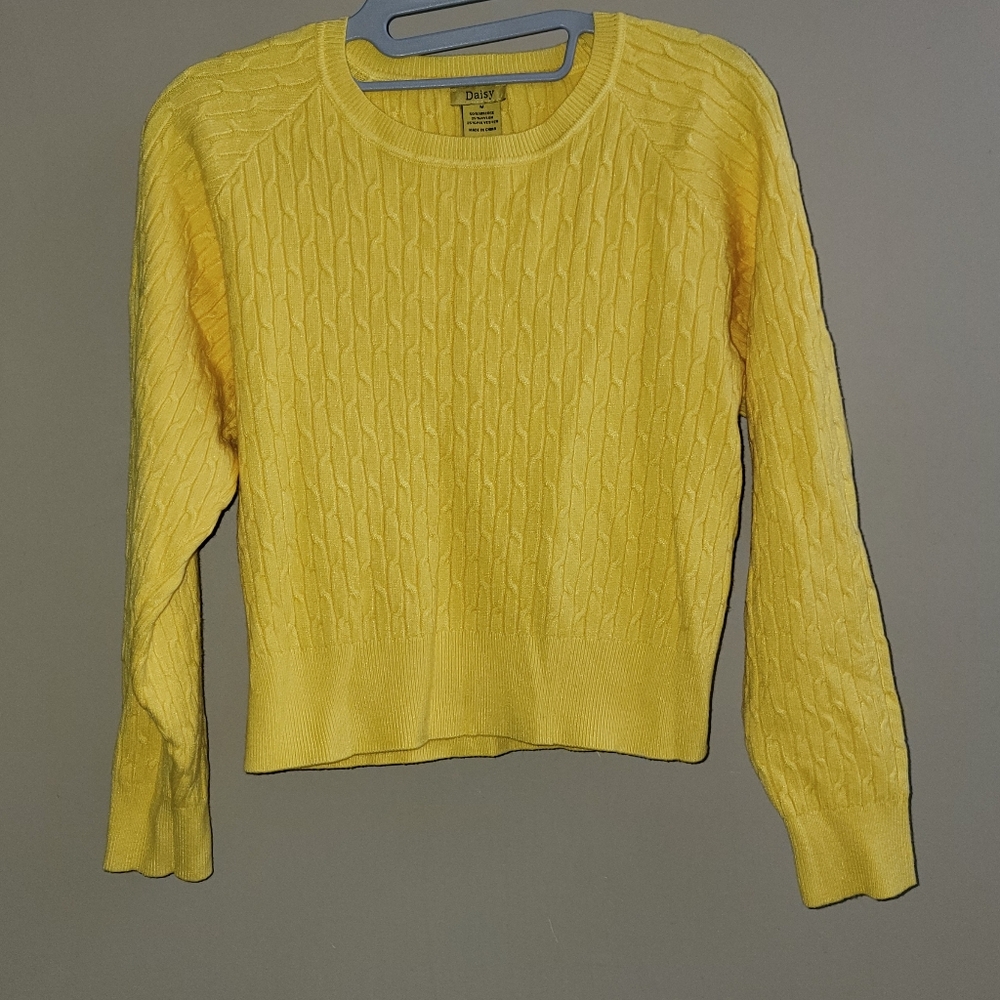 Daisy long sleeve shirt with sweater knitting size M
